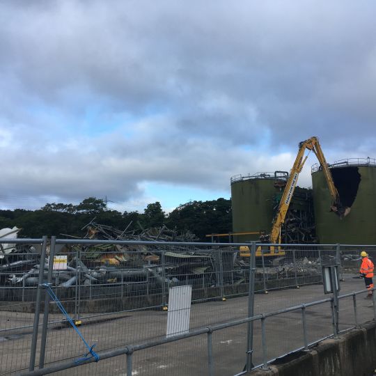 Site decomission & demolition in progress