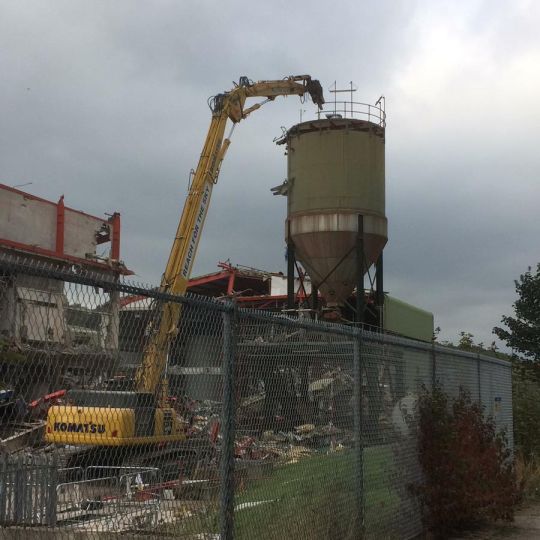 Industrial site being cleared by Ron Hull's team