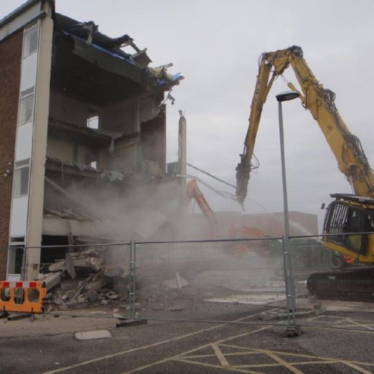 Building being demolished by Ron Hull Ltd experts