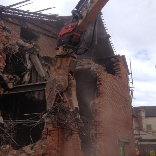 Specialist Ron Hull machinery performing a demolition