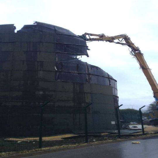 Large industrial facility being demolished by Ron Hull