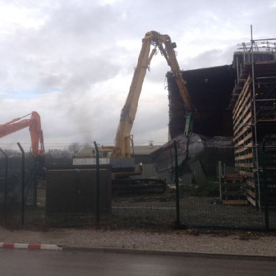 Site undergoing demolition